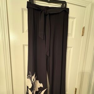 Wide Leg black belted XL pant